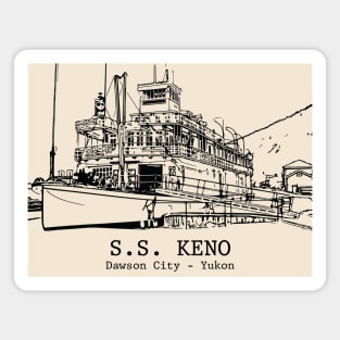S.S. Keno - Dawson City YT Magnet